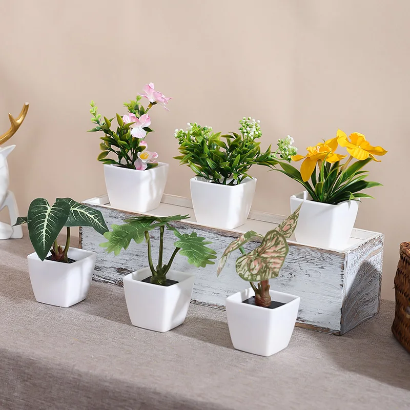 1 Набор (6 шт.) имитация цветов для украшения дома размещение на рабочем столе