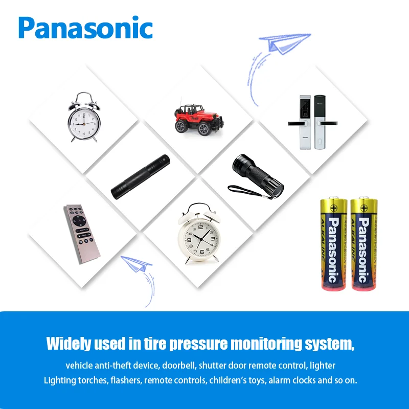 Щелочная батарея Panasonic LR6 подходит для детей игрушек Полароид мышь