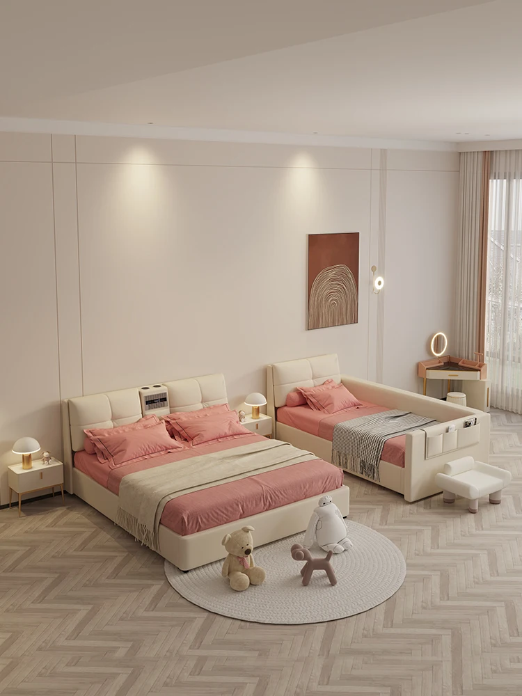 Большая кровать для родителей и детей трехметровая детская сращивающаяся