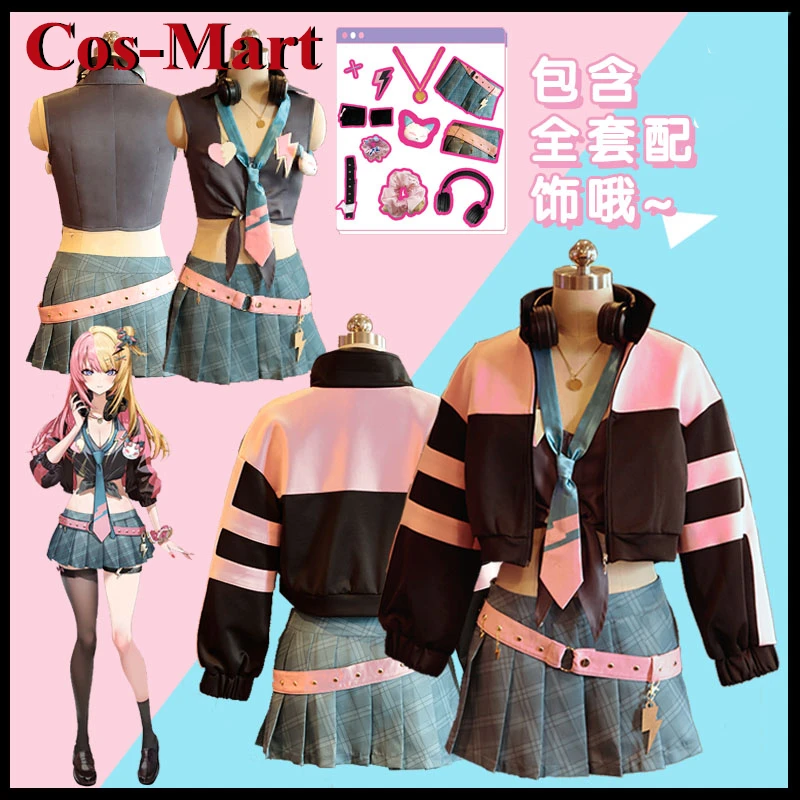 Cos-Mart Новый аниме Vtuber Nijisanjien XSOLEIL Kotoka Torahime Косплей Костюм Прекрасная милая одежда