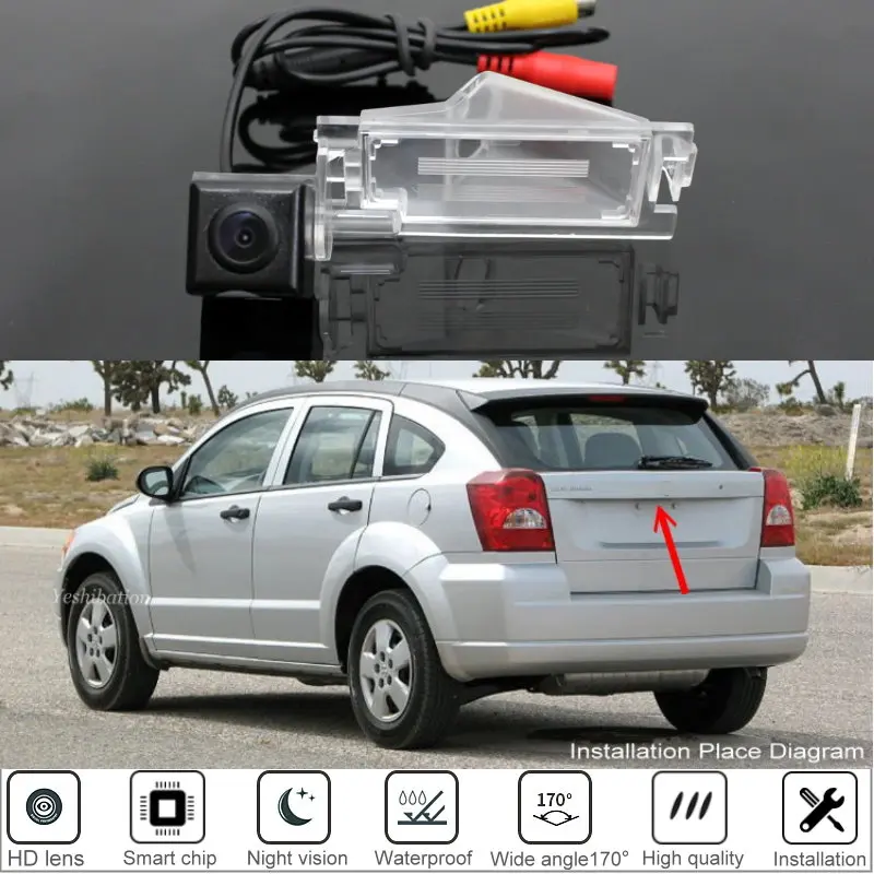 Car Rear View Camera For Dodge Caliber 5D hatchback 2007 2008 2009 2010 2011 2012 Reversing Camera / High Quality Back Up Camera