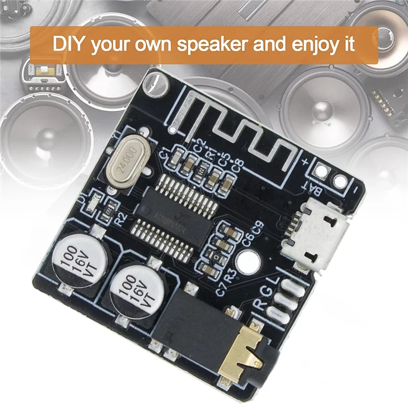 Аудиоприемник BT5.0 + комплект аудиокабелей один-два MP3 Bluetooth-декодер без потерь