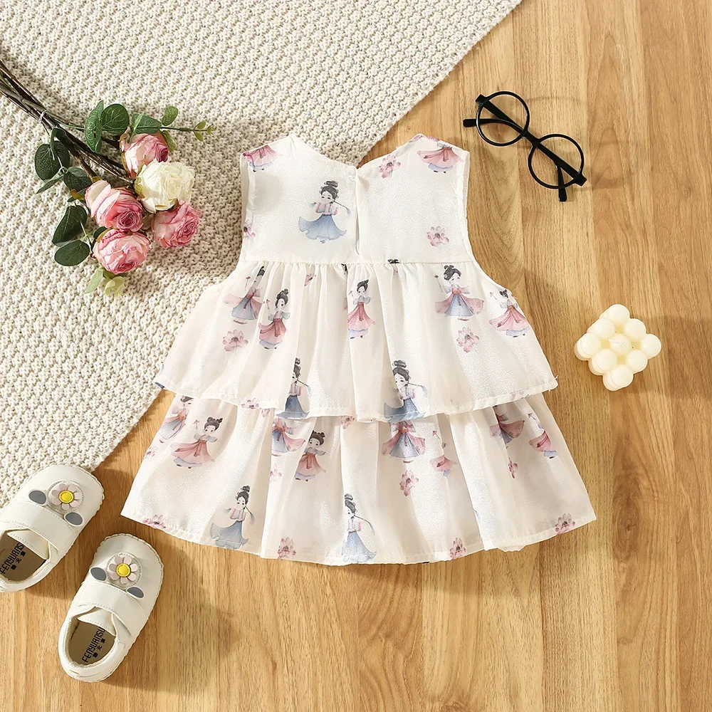 Летнее платье для маленьких девочек. Стильное и милое принцессы с драпированным