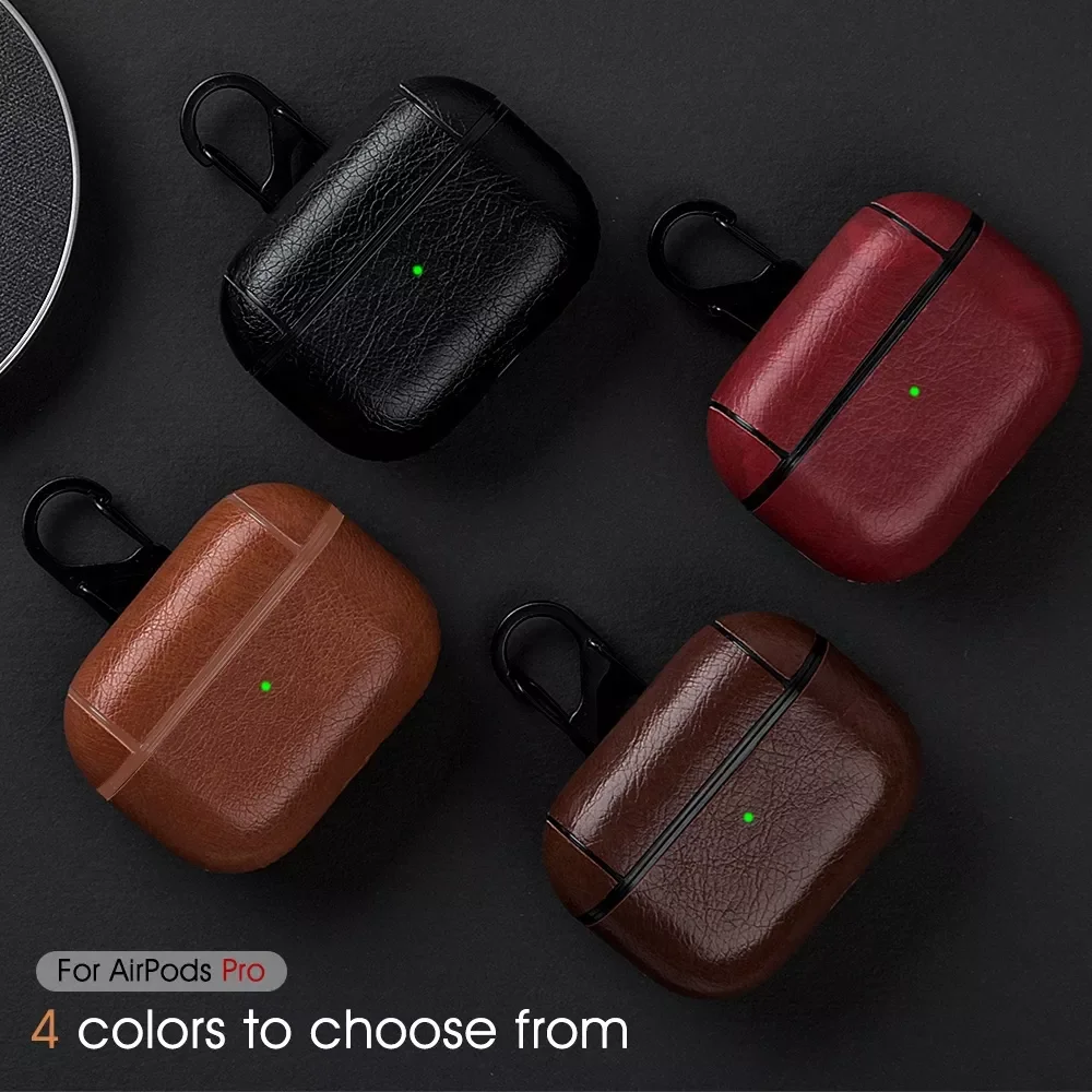 Купи Leather Soft Earphone Case For Airpods Pro Charging Box Cover Wireless Headphone Case For Apple 3 2 1 Air pods за 149 рублей в магазине AliExpress