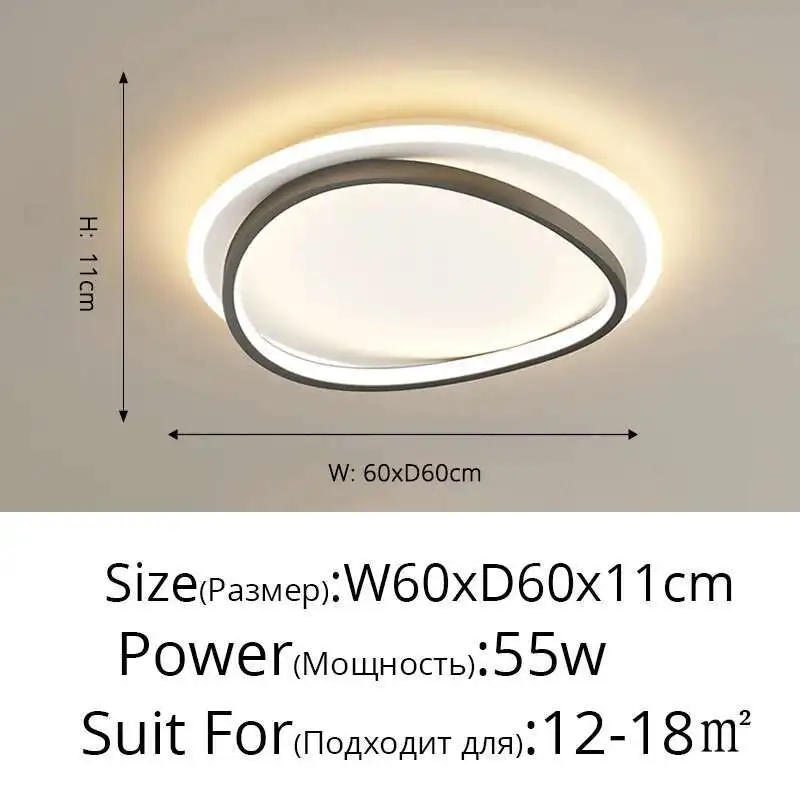 

LED люстра QIYIMEI квадратная
