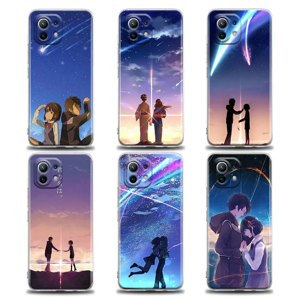 

Your Name Japan Anime Phone Case for Xiaomi Poco X3 NFC X3 M3 F3 Note 10 9T 11 11X 11T 10T 12 Redmi 10 9A 9 9T 9C 5G TPU Case