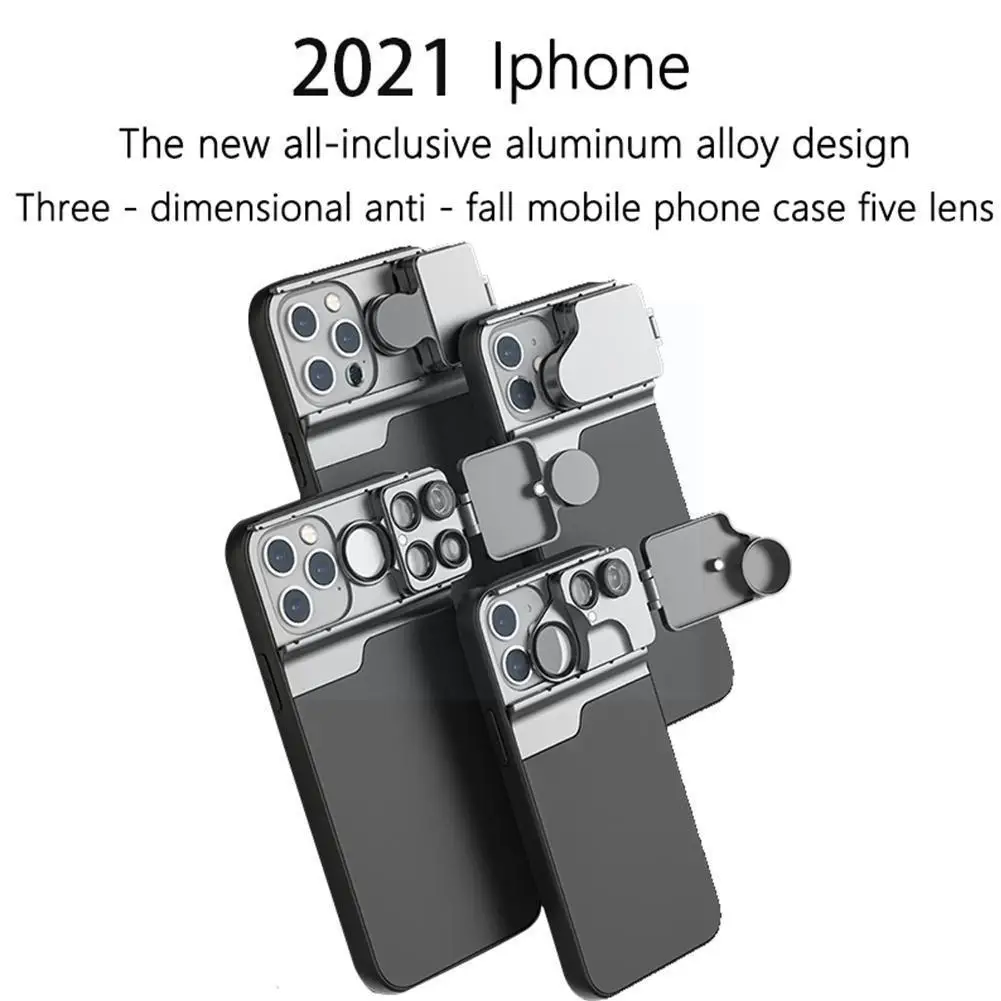 

Phone Lens For 13/13mini Cpl Filter 20x Macro Fisheye 2x Telephoto Lens Mobile Phone Cover For 13 Pro/pr V4x8