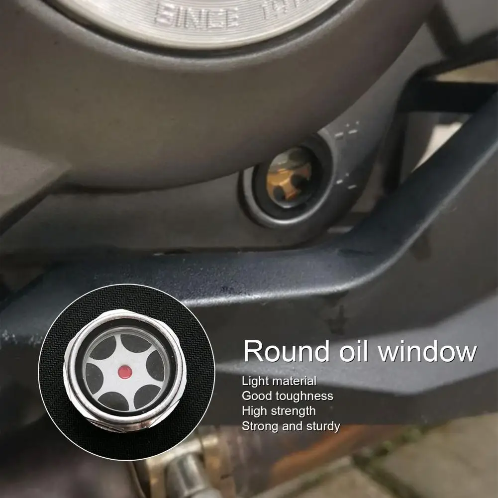 

Practical Oil Sights Gauge Aluminum Alloy High Strength Air Compressor Threaded Oil Liquid Level Gauge Multi-purpose