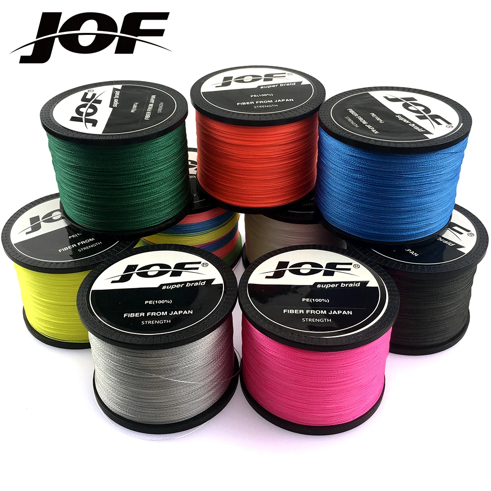 

JOF 10-80lb Ice Fishing Line Braid Fishing Line 300M 100M 4 Strands PE Fishing Wire Multifilament Thread Durable Carp Fishing