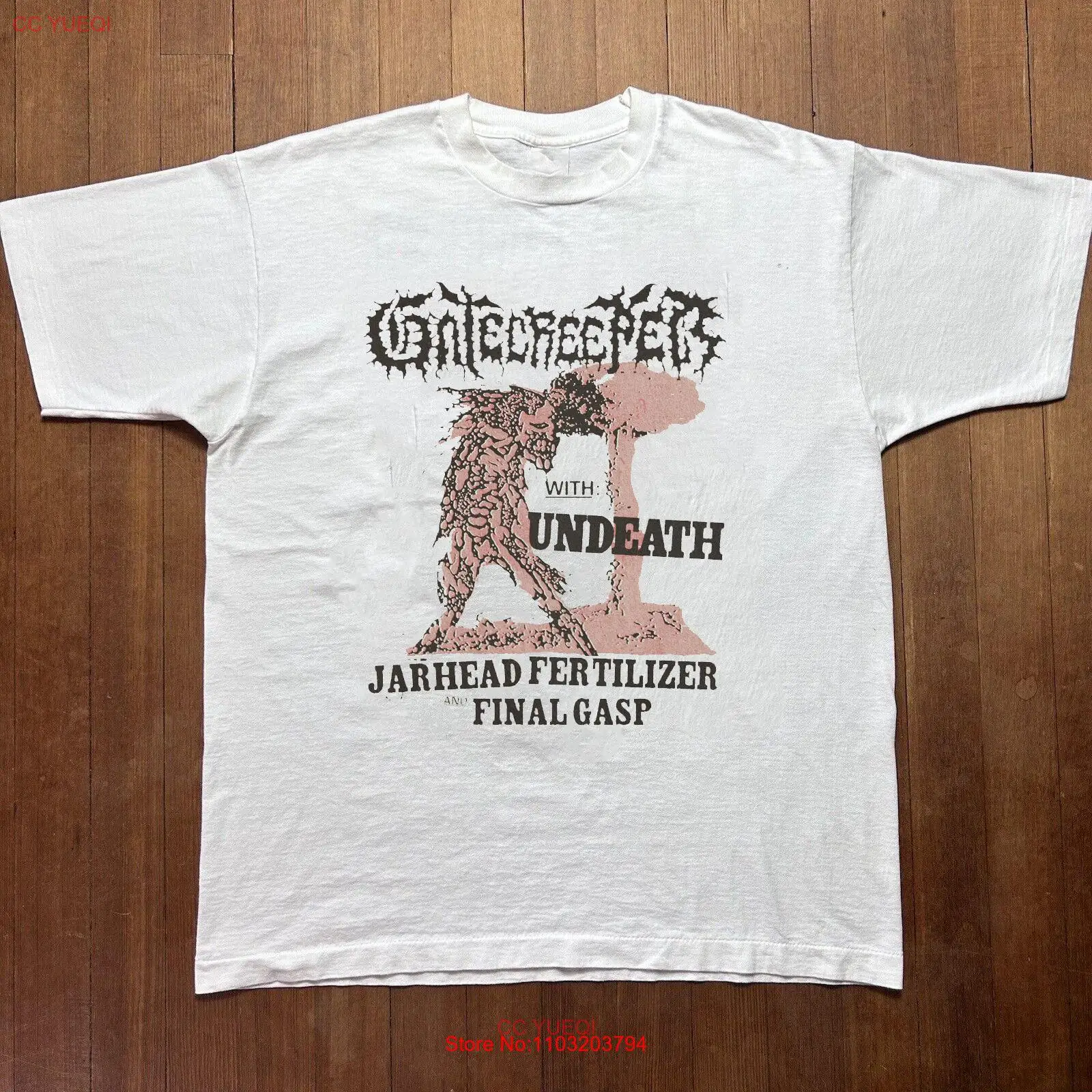Белая хлопковая Футболка для влюбленных Gatecreeper музыка полный размер ZH37