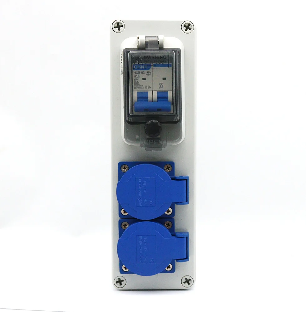 

Водонепроницаемая уличная розетка 16А