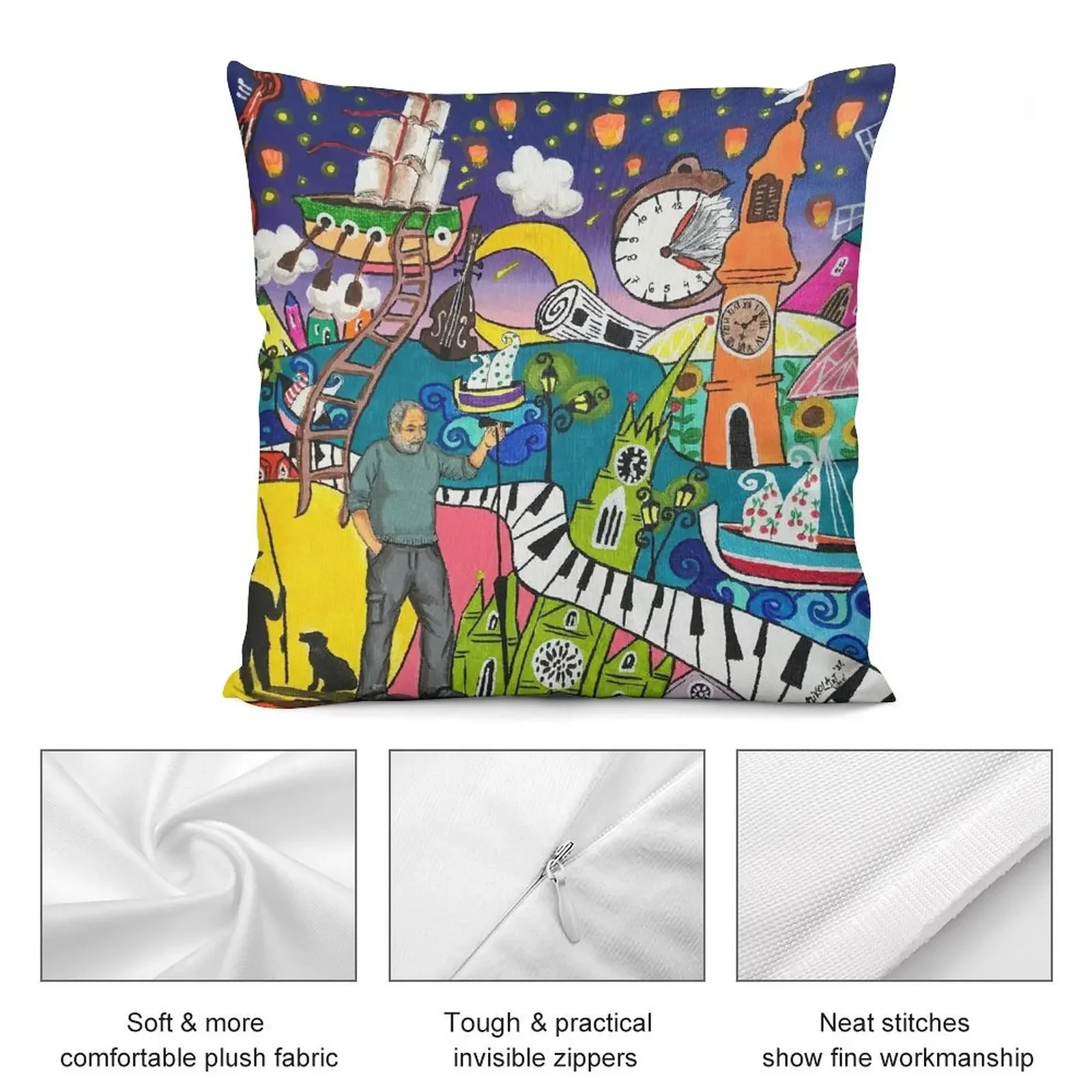 Djordje Balasevic Noc kad sam preplivao Dunav Декоративная подушка для девочек в стиле аниме предметы