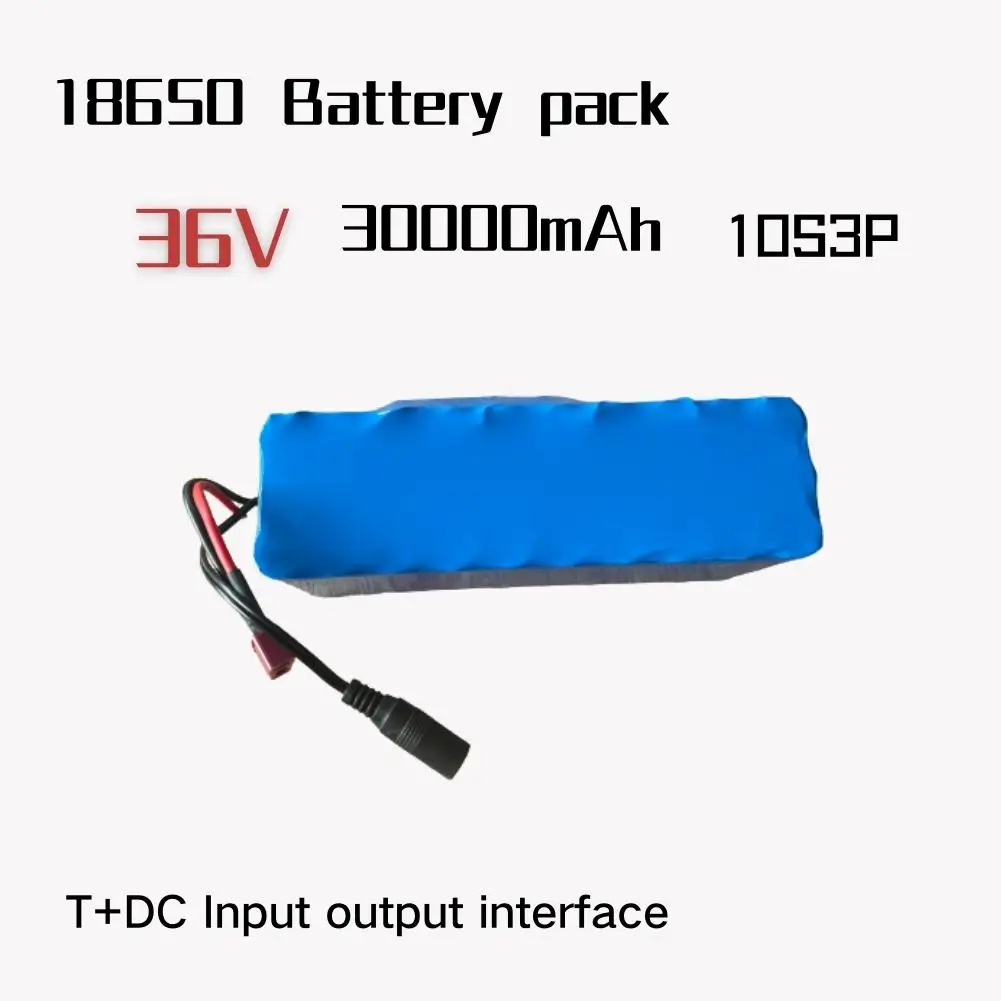 

Литий-ионная аккумуляторная батарея 10S3P 36 в 30 Ач 18650, выходной интерфейс T + DC, аккумулятор для электрического велосипеда, мотоцикла, скутера