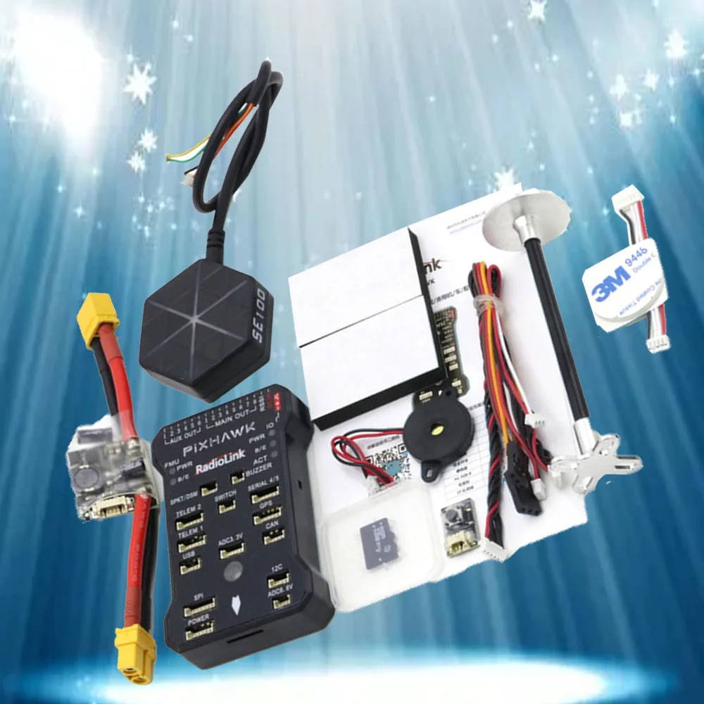 Контроллер полета Pixhawk PIX APM 32 бит FC с GPS модулем M8N SE100 для радиоуправляемого дрона квадрокоптера/6-8 Axis Multirotor