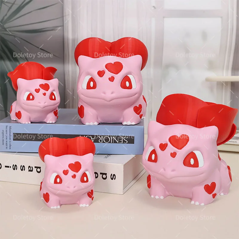 Фото 3D печатная фигурка покемона Kawaii розовое сердце любви/роза/тыква Бульбазавр День святого Валентина Хэллоуин Декор игрушка в подарок для покемона №4