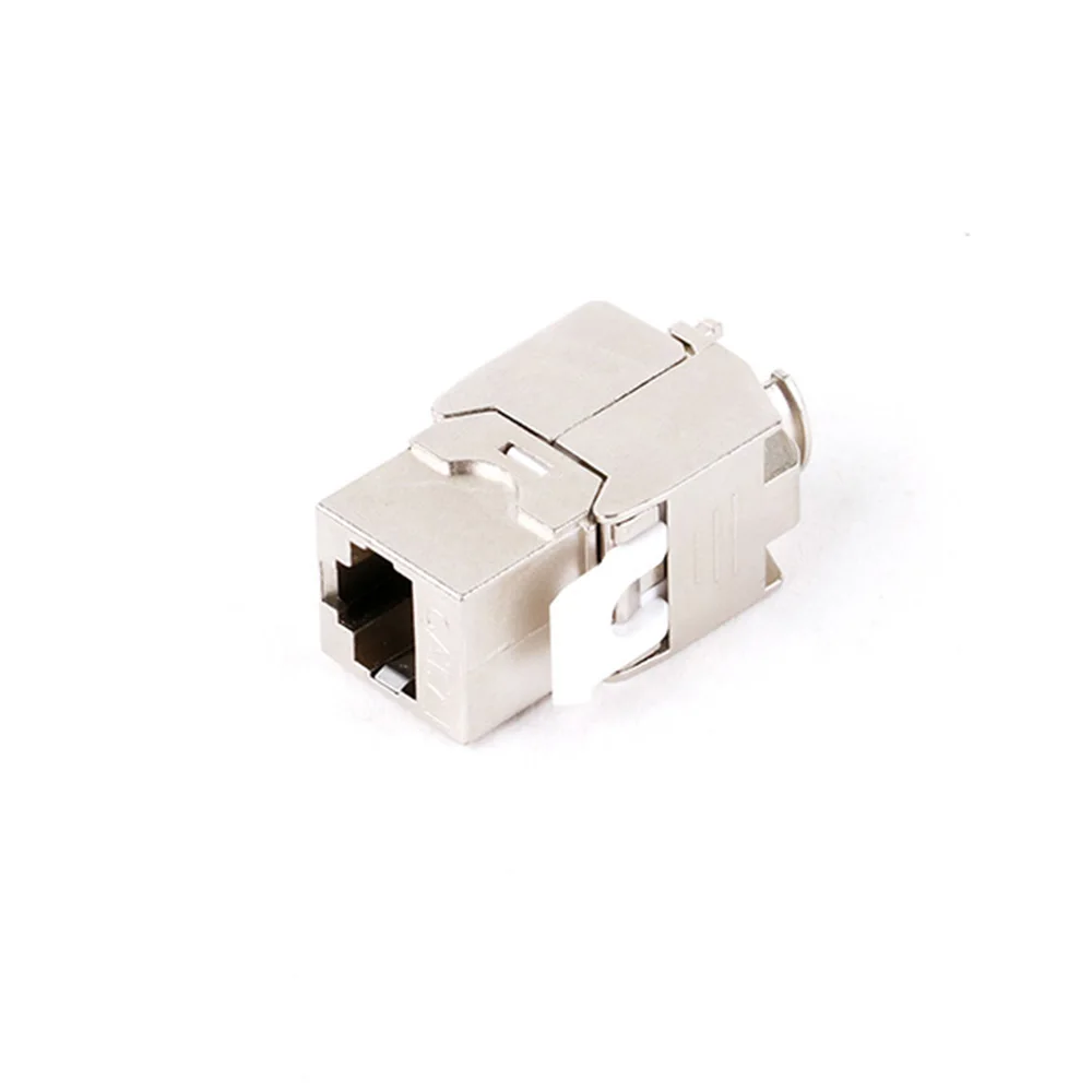 1 шт. STP RJ45 Cat7 Keystone Jack без инструментов разъемы из цинкового сплава адаптер сетевой