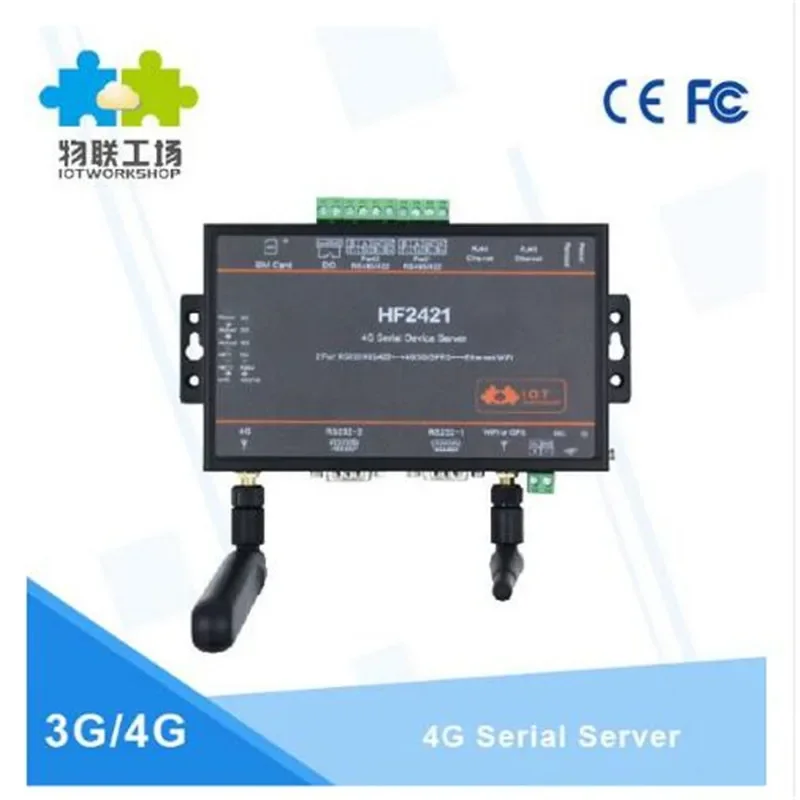 CE 1 шт./упак. модуль Wi-Fi сервер последовательных устройств RS232 RS485 RS422 в Ethernet 4G 3G GPRS
