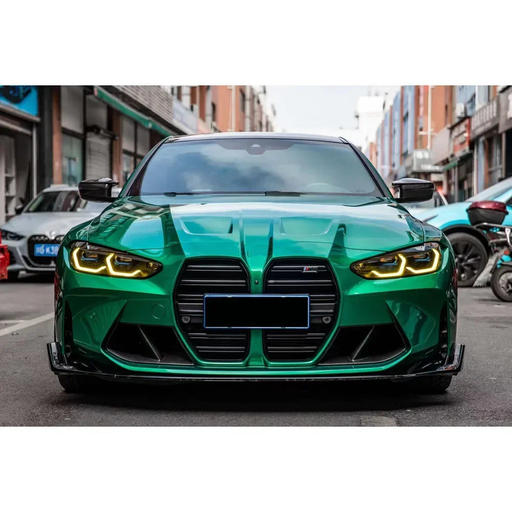 Автомобильный 5-ступенчатый передний спойлер-сплиттер CS для BMW G80 G82 G83 M3 M4 2021 2022