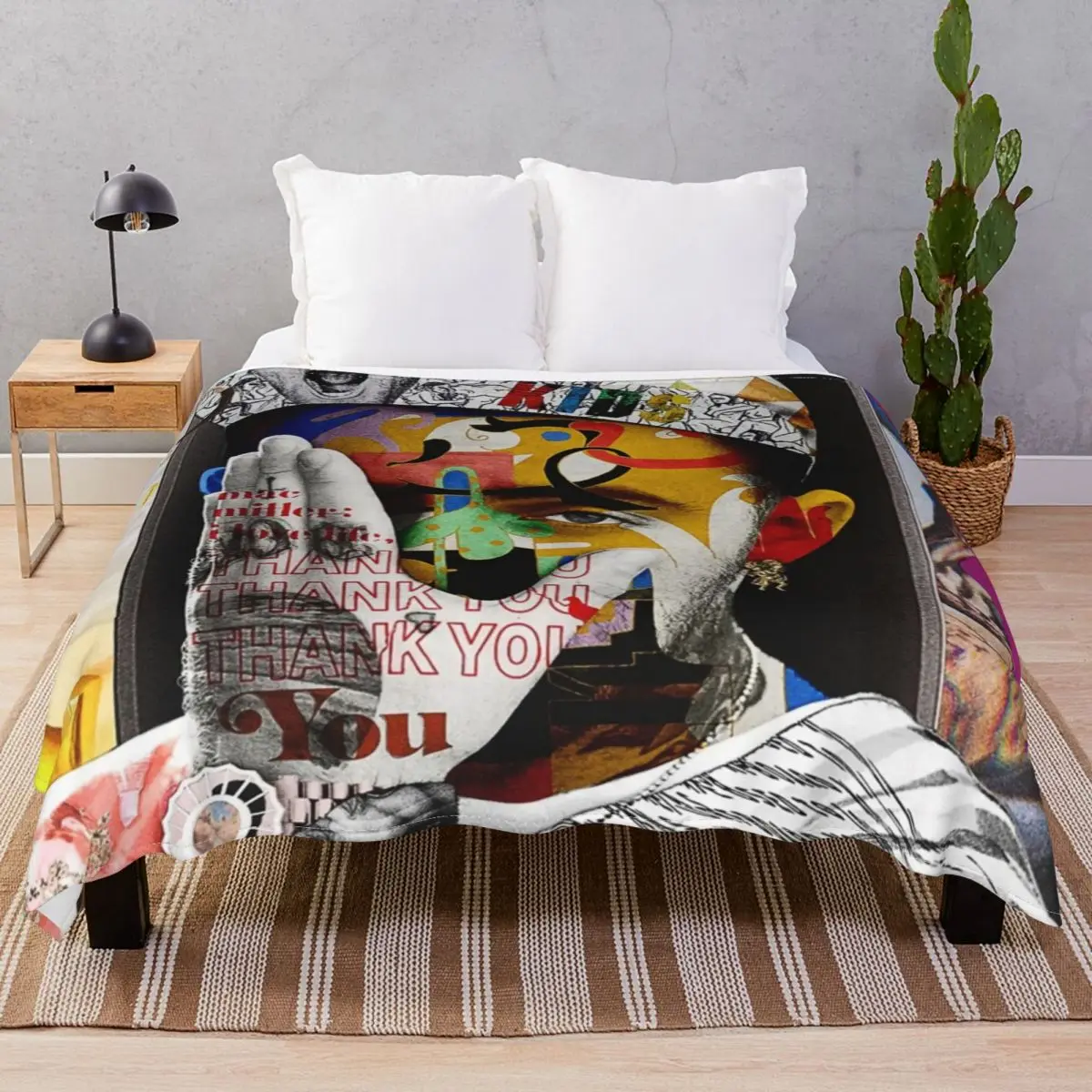 The High Life Miller Blankets Flannel Winter Comfortable Throw Blanket for Bedding Home Couch Travel Office