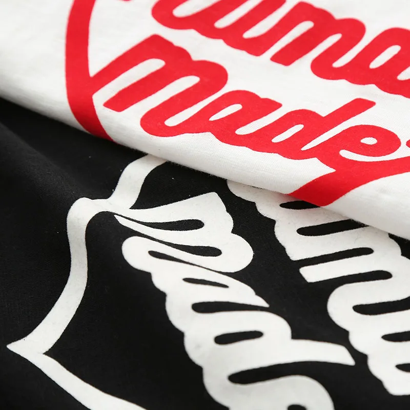 HUMAN MADE Heart T Shirt Men Women 1:1 Casual Cotton Top Tees HUMAN MADE Oversized Short Sleeves