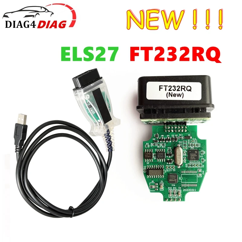 Новый сканер ELS27 FORScan PIC24HJ128GP FTDI / FT232RQ чип OBD2 сканер V2.3.8 Автомобильные диагностические инструменты считыватель кода автомобиля Кабель