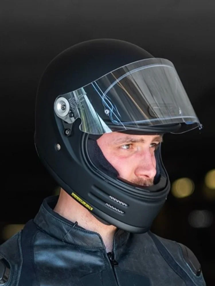 

Новинка, классический шлем SHOEI GLAMSTER на все лицо в стиле ретро, Круизный удобный защитный шлем для мотоциклов и дорог, матовый черный