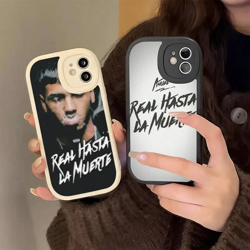 

Anuel AA Phone Case Hard Leather Phone Case for iPhone 13 12 Mini 11 14 Pro Max Xs X Xr 7 8 Plus 6 6s Se 2022 silicone Cover