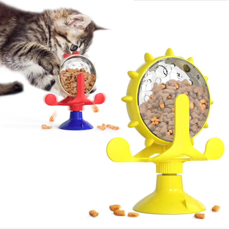 

Интерактивная игрушка с утечкой для маленьких собак, оригинальная медленная кормушка для кошек, забавное колесо для собак, разноцветный шар с утечкой