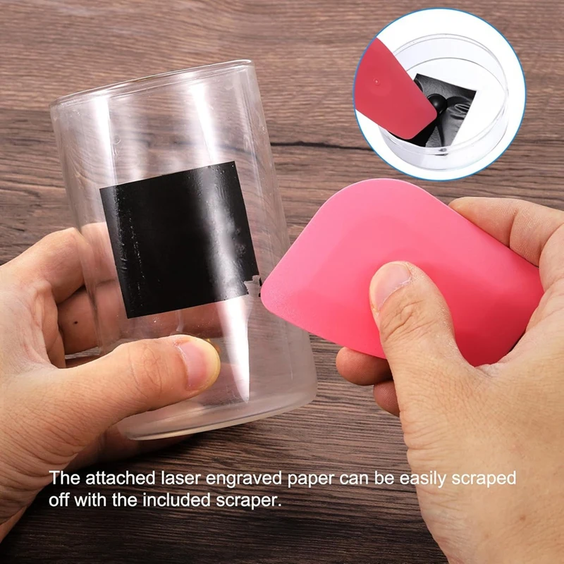 Бумага для лазерной гравировки 4 шт. Цветная бумага маркировки оптоволоконной и