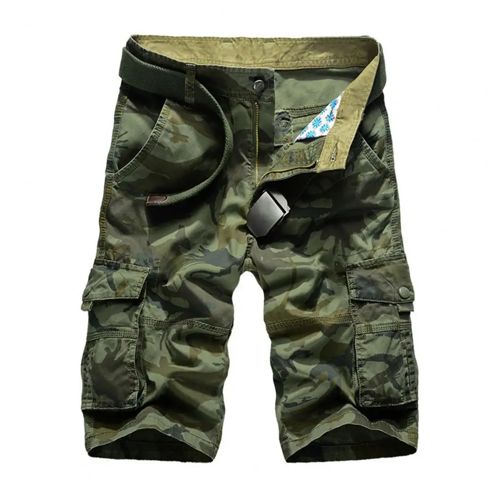 

Men Summer Shorts Camouflage Print Multi-pockets Cargo Shorts Male Outdoor Hunting Fishing Shorts Sport Pants Streetwear