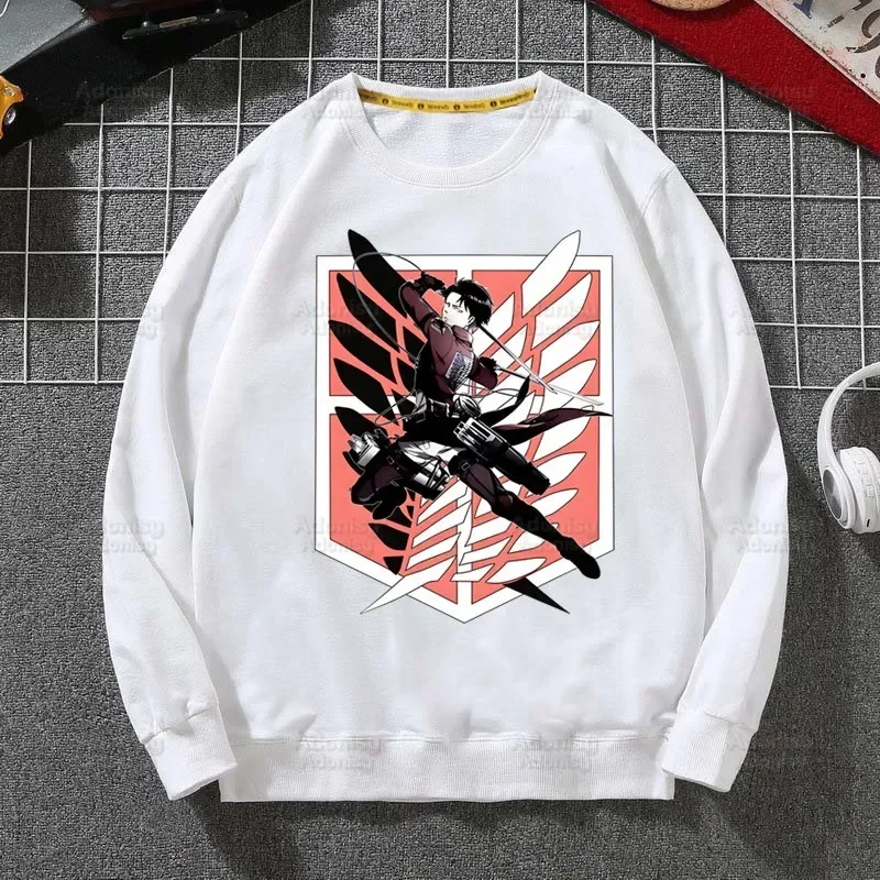 Толстовка мужская в стиле хип-хоп с капюшоном атака на Титанов