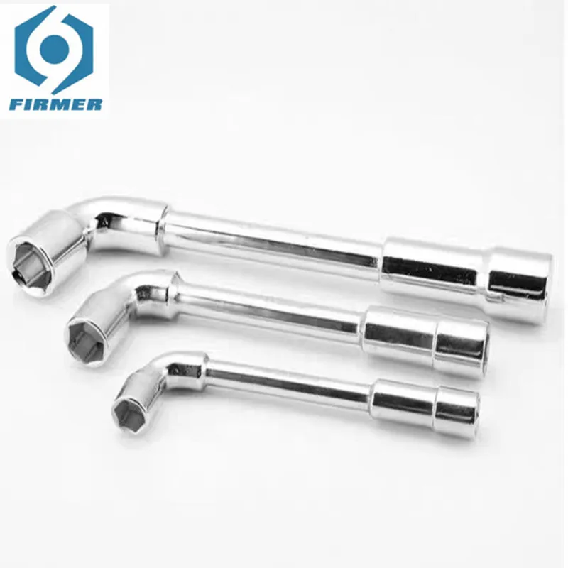 

Pipe Socket Wrench Chrome Vanadium Steel Material Hexagonal Elbow L-shaped Outer Hexagonal Tool 2 Packs 20MM~24MM