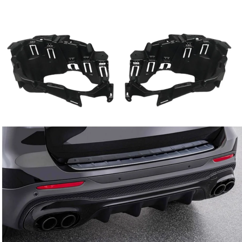 

Для Mercedes Benz GLB 2020-2024 X247 GLB180 GLB200 GLB220 GLB250 GLB35 AMG LINE Глушитель заднего бампера Насадки на выхлопную трубу Кронштейн