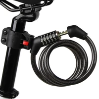 bike bicycle 5 letters code lock 1 2m combination coiled bike steel cable lock cycling password lock bicycle accessories