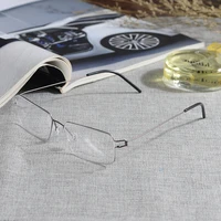 handmade business style square titanium eyeglasses frame men optical myopia eyewear women ultralight screwless glasses frames