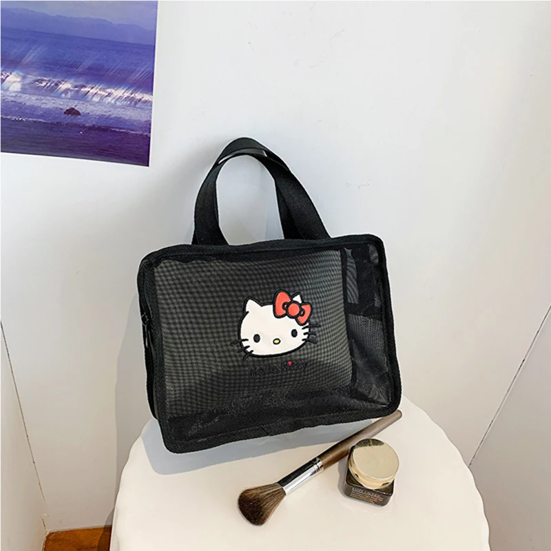 

Sanrio Kuromi My Melody Hello kitty Cinnamoroll Сетчатая Сумка для ручной стирки с отверстиями женская сумка для макияжа сумка для хранения