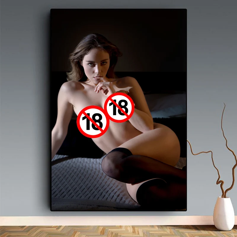 Портретная девушка без цензуры Teagan Presley плакат ню настенное Искусство Печать на