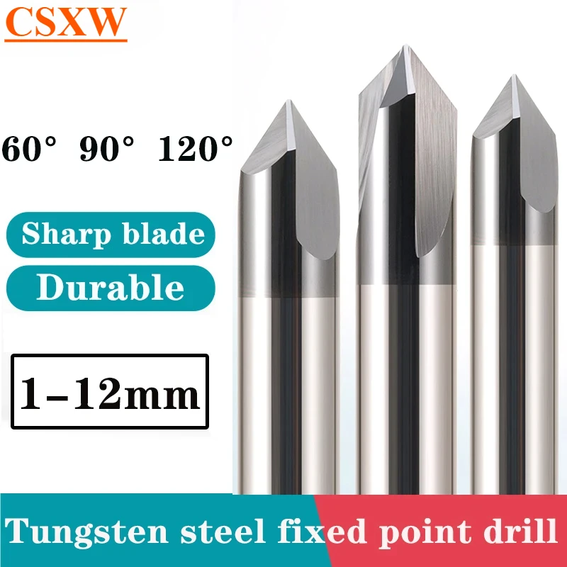 

HRC65 Фреза с прямым пазом для снятия фаски, двухгранная фреза с 3 канавками 60 ° 90 ° 120 ° Специальный фреза для снятия фаски из нержавеющей стали