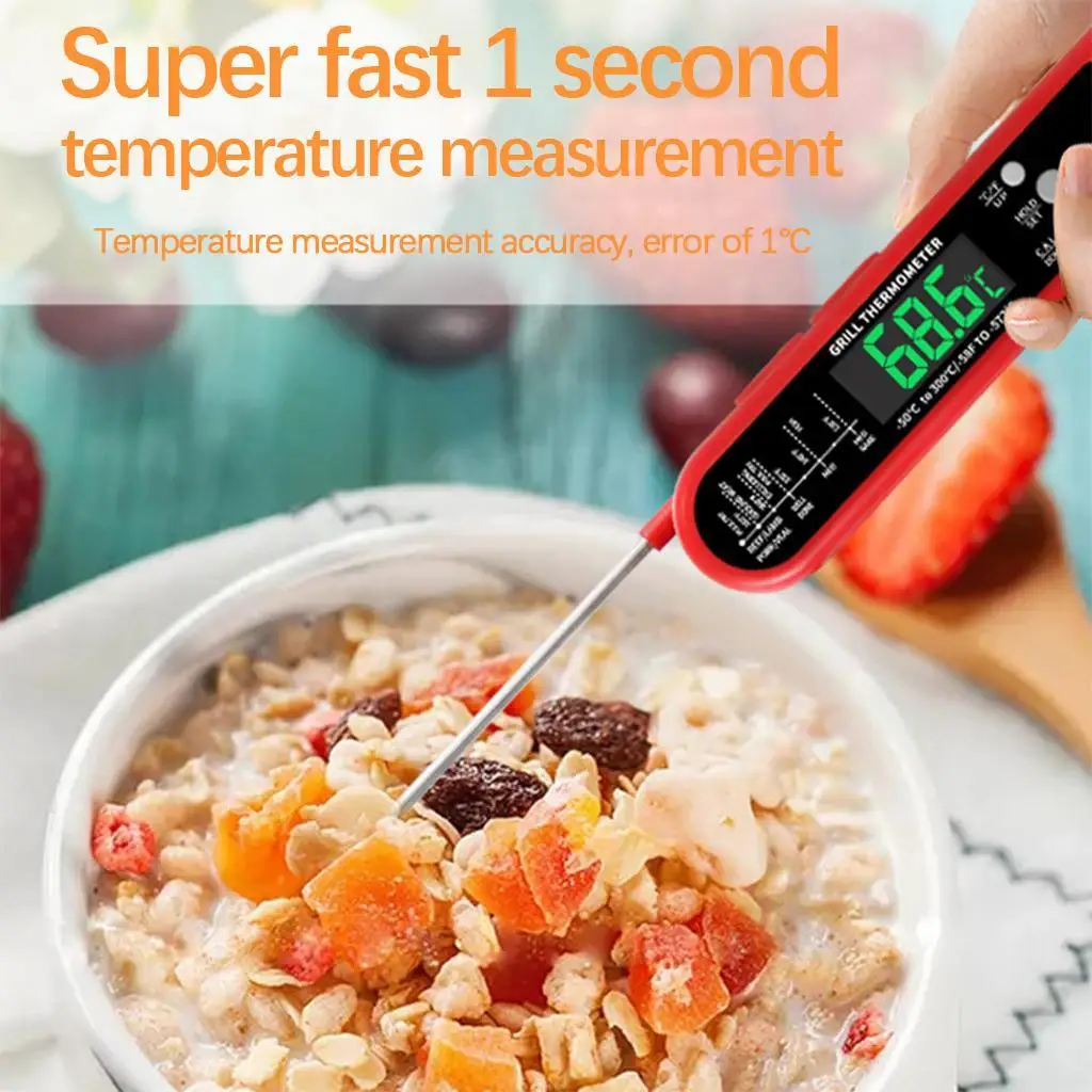 

BBQ Food Thermometer Oven Baking Water Milk Kitchen Cooking Gauge Meter