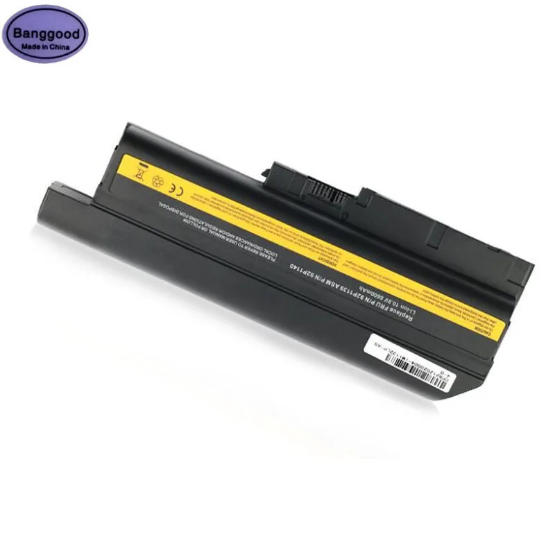 

High Capacity 6600mAh 9 Cell 92P1133 42T4619 42T4511 Laptop Battery for IBM LENOVO ThinkPad T60 T60P T61 R60 R61 Z60