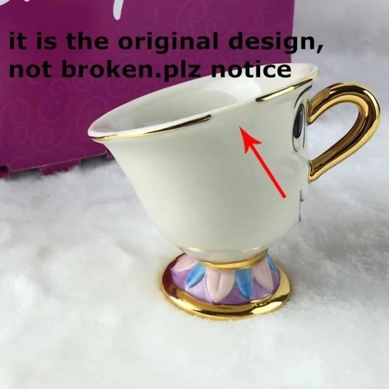 Мультяшный чайник Красавица и чудовище кружка чашка чайный сервиз кофейный