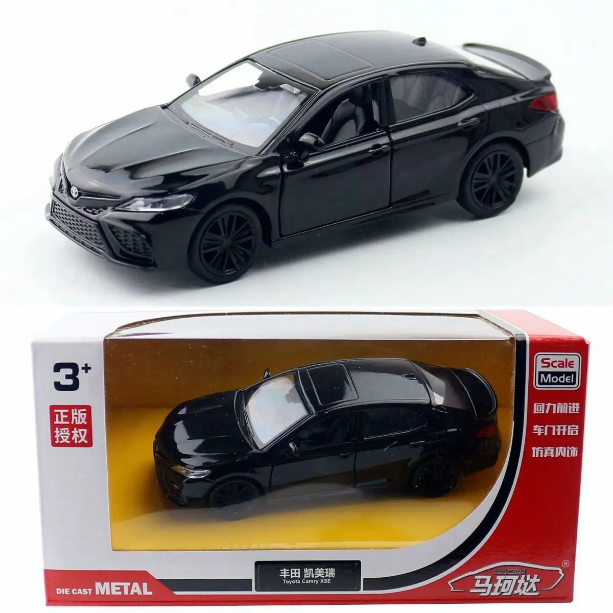 

Makeda 1:36 Scale Toyota Camry Xse Alloy Model Car Toy Diecast Metal Miniature Vehicle Collection Toy Car for Boys Birthday Gift