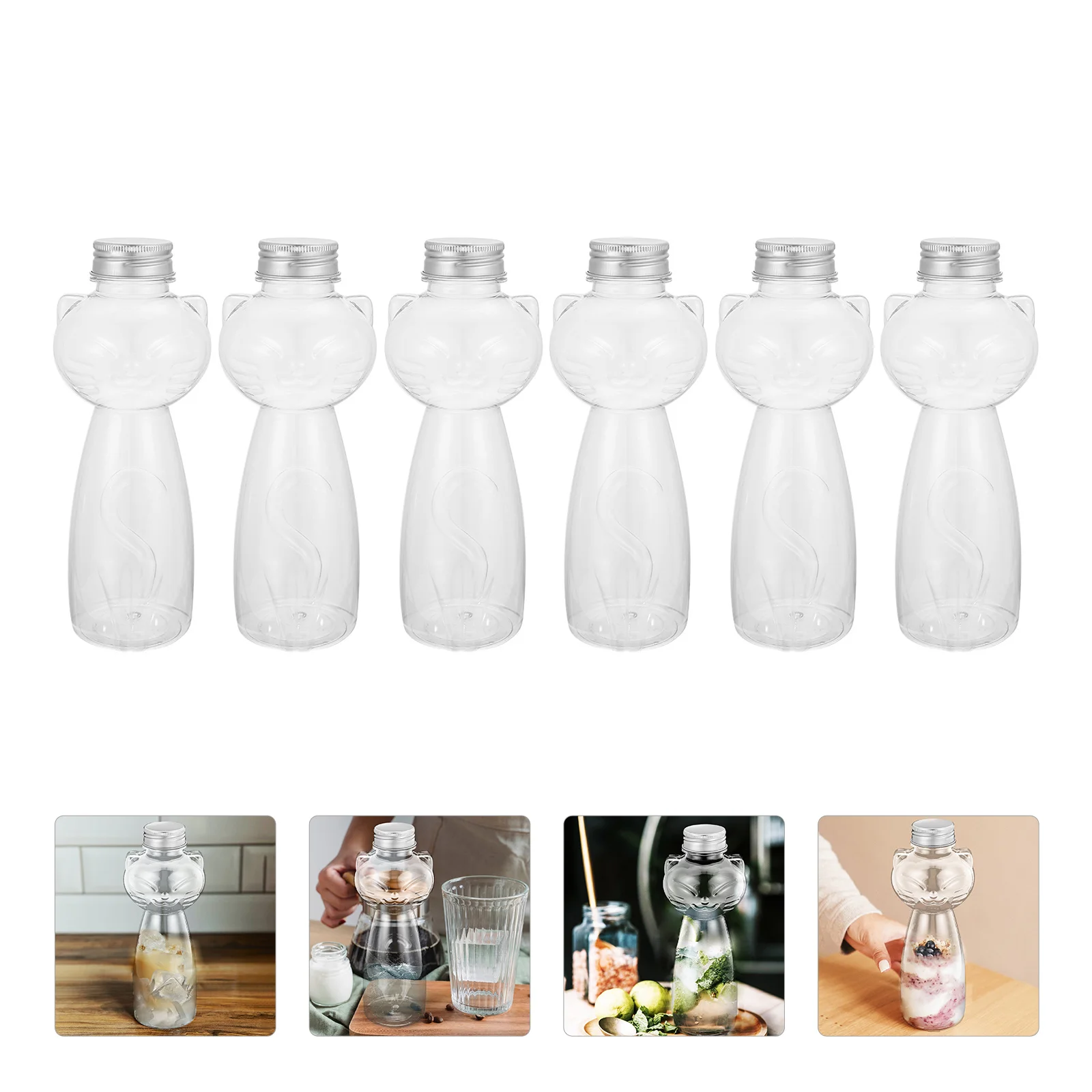 

Bottles Juice Bottle Drink Clear Empty Milk Containers Water Beverage Container Tea Transparent Drinking Jug Sealing Coffee Soda