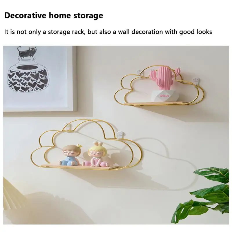 

Home Decor Storage Shelf Metal Wall Decoration Holder Home Decoration Holder Storage Organizer Diy Wall Mount Shelf Rack