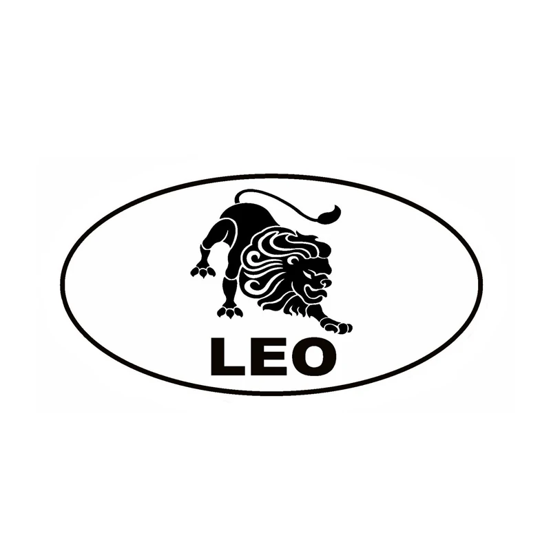 

Y202# Car Sticker LEO Oval Waterproof Vinyl Decal Car Accessories Pegatinas Para Coche DIY Car Styling