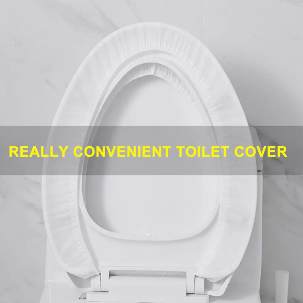 Одноразовые грязеотталкивающие чехлы на сиденье унитаза 10-50 мешков