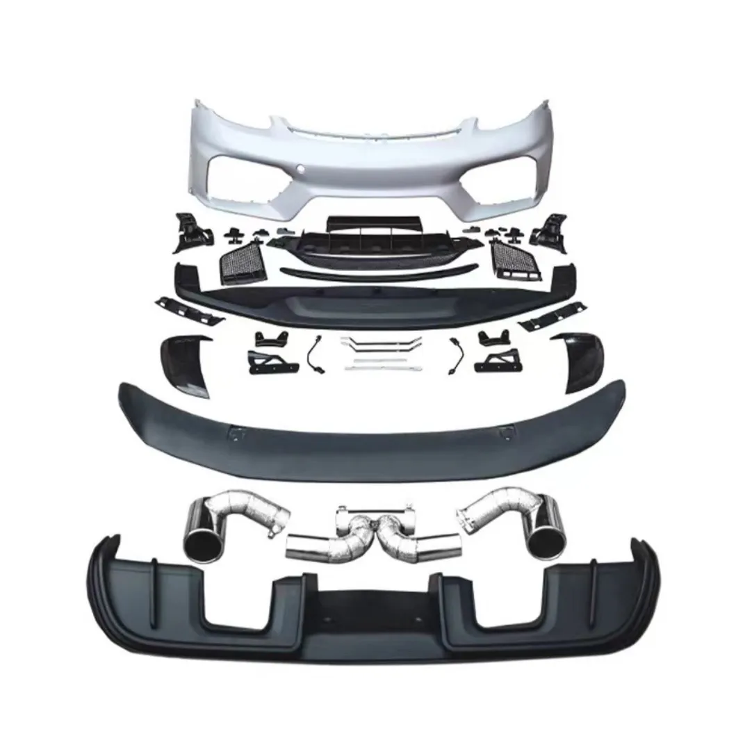 Подходит для Porsche Cayman 718–GT4 2017- комплект кузова автомобиля включая передний