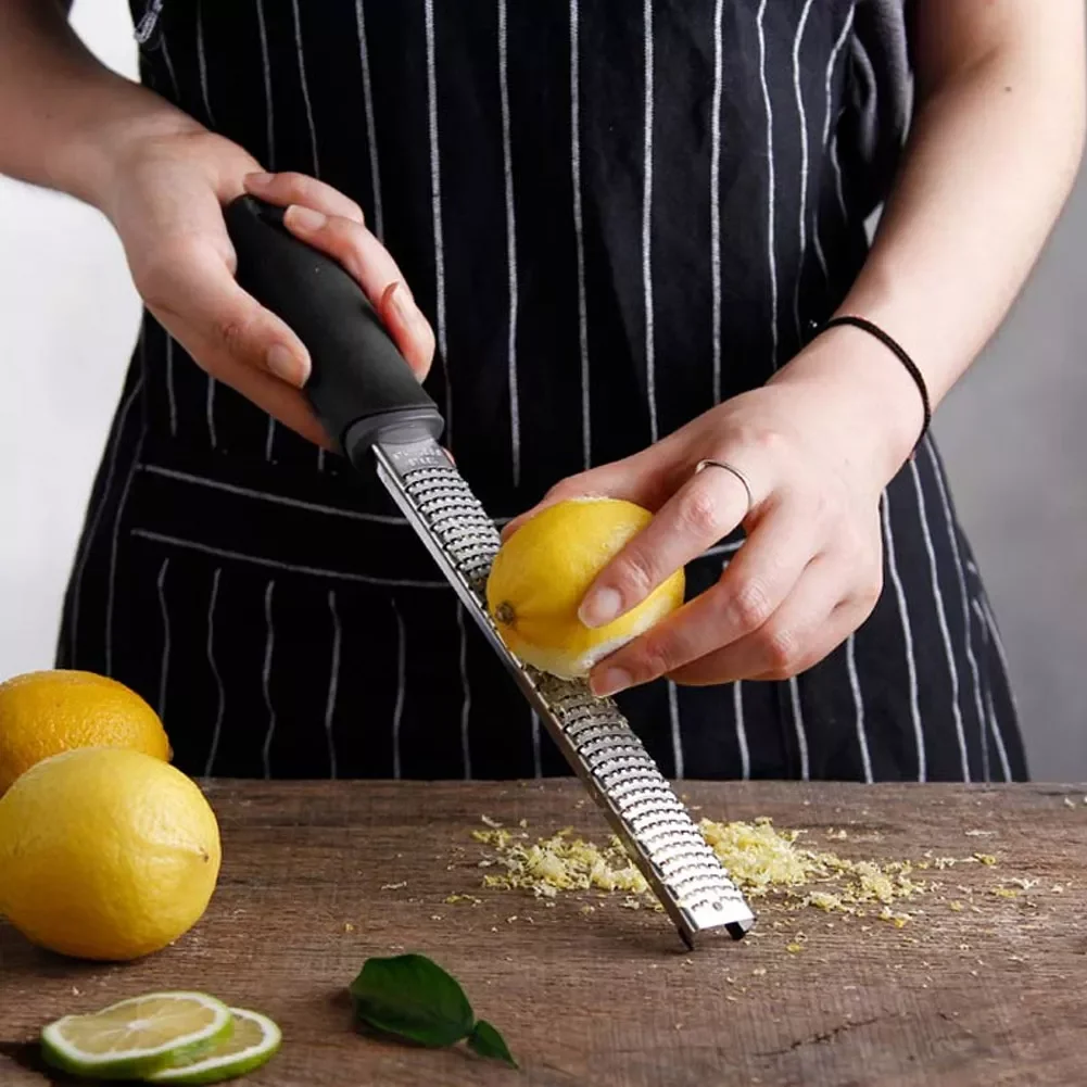 

NEW2023 12Inch Rectangle Cheese Grater Stainless Steel Tools Chocolate Lemon Zester Fruit Peeler Kitchen Gadgets Kitchen Tool