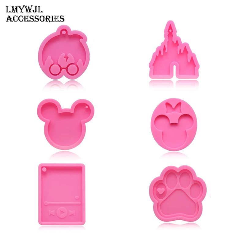 Силиконовая форма для брелока в форме кости