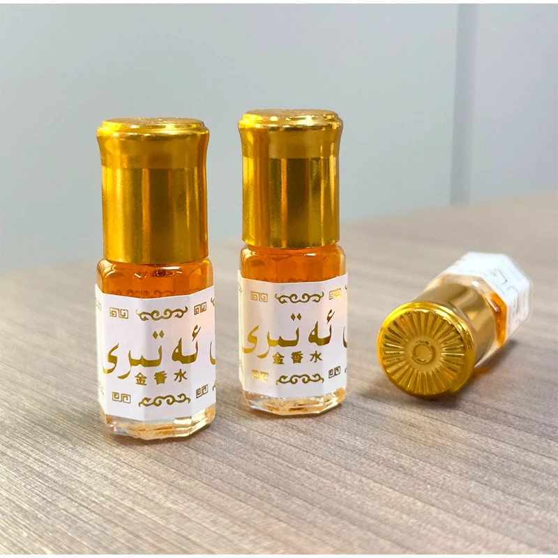 Фото Арабский брендовый золотой парфюм унисекс, портативный роликовый парфюм с феромонами, стойкий, свежий, очаровательный, для свиданий и повседневного использования, туалетная вода. №4